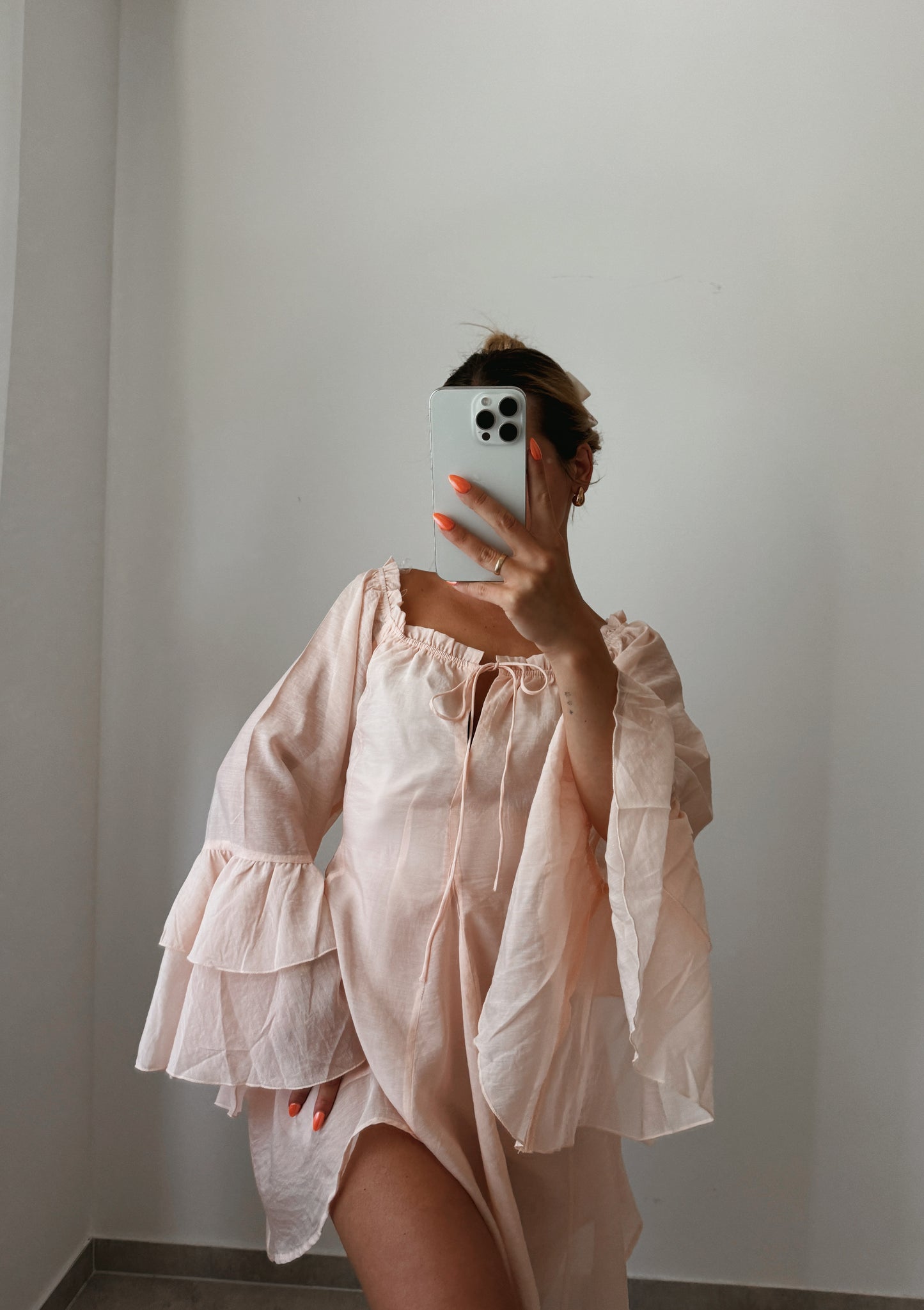 VOLANT KLEID ROSE