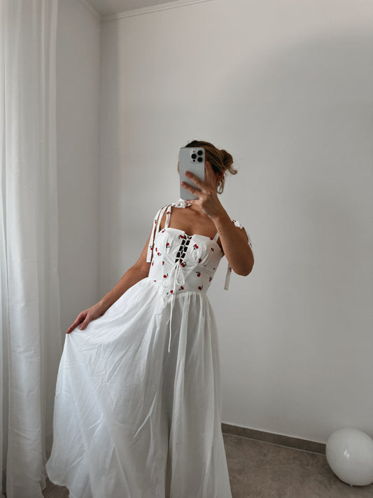 LANGES KLEID KIRSCHEN