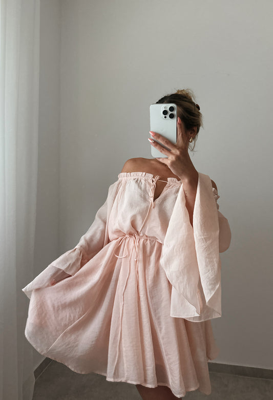 VOLANT KLEID ROSE