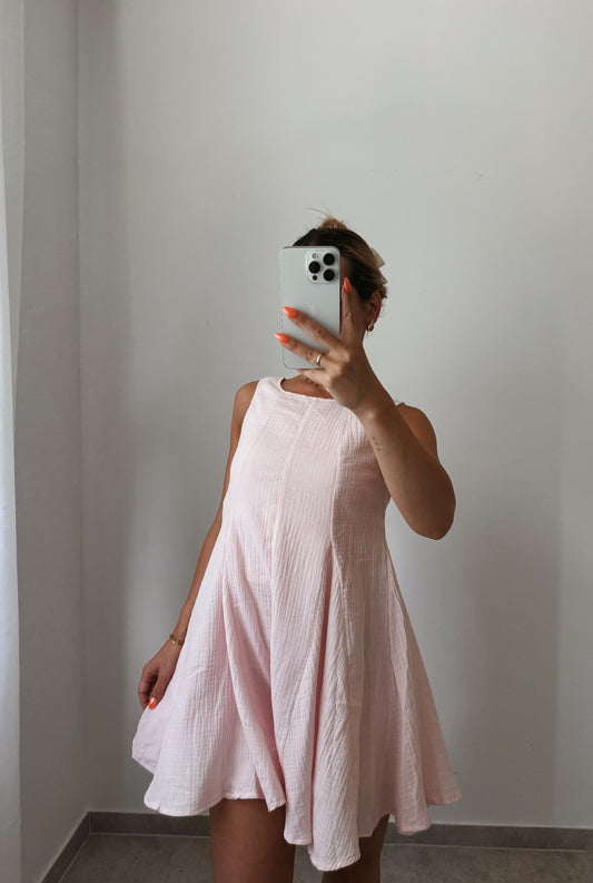 MUSSELIN JUMPSUIT ROSE