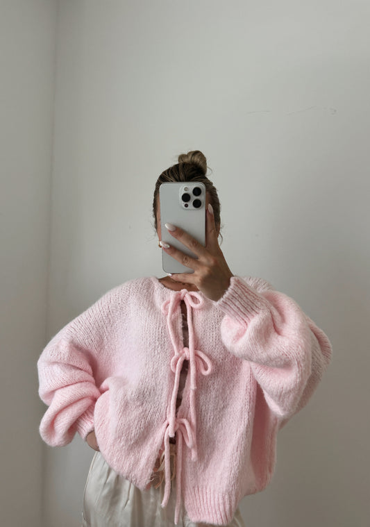 SCHLEIFENCARDIGAN ROSE