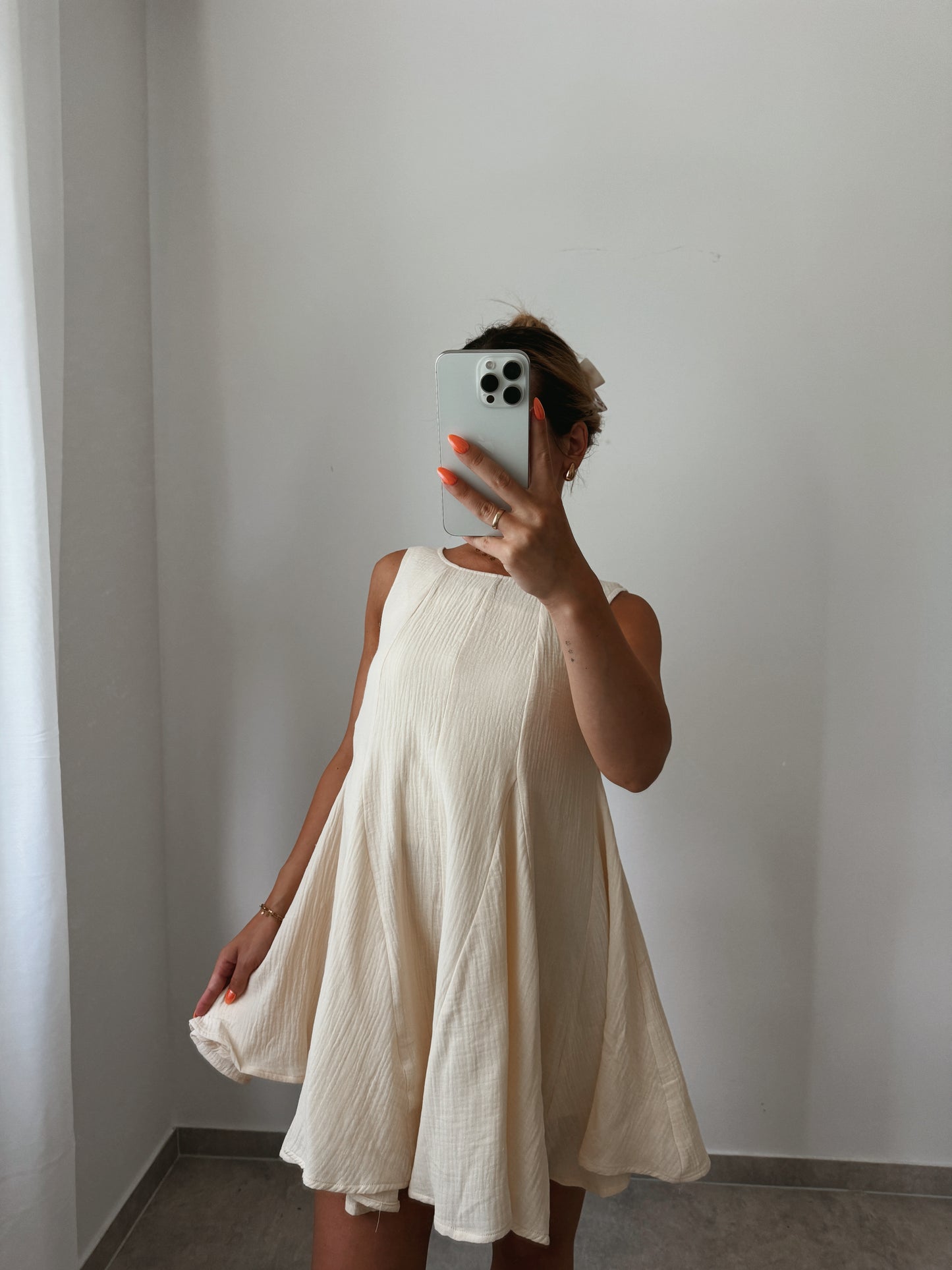 MUSSELIN JUMPSUIT BEIGE